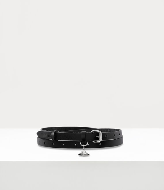 Vivienne Westwood Alex Charm Belt in BLACK